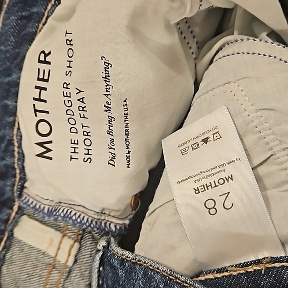 💕MOTHER💕 Dodger Short Short Fray Shorts Did You Bring Me Anything 28 NWT - Picture 16 of 16